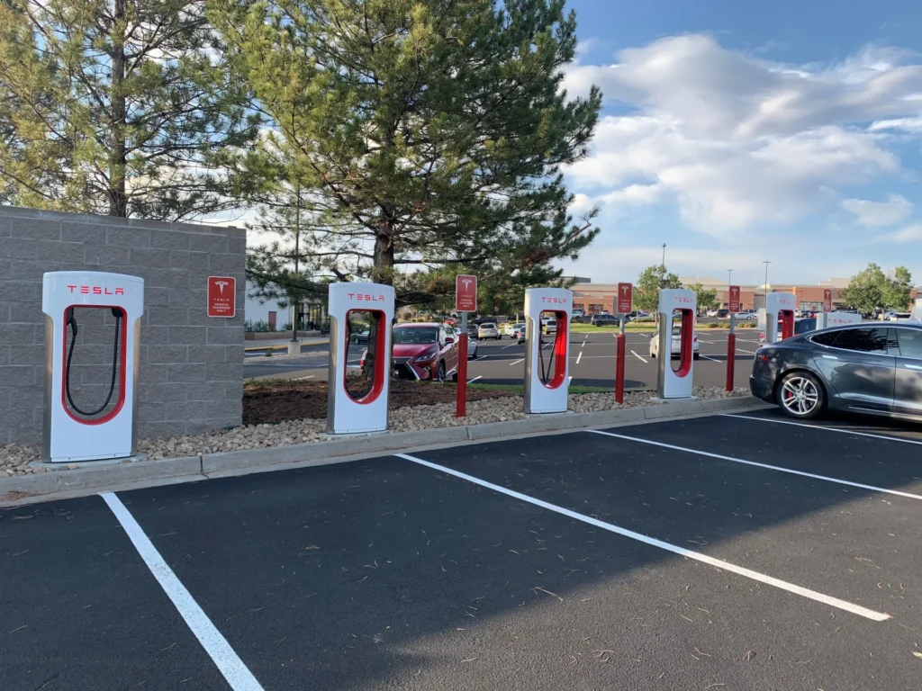 Tesla Supercharger Station