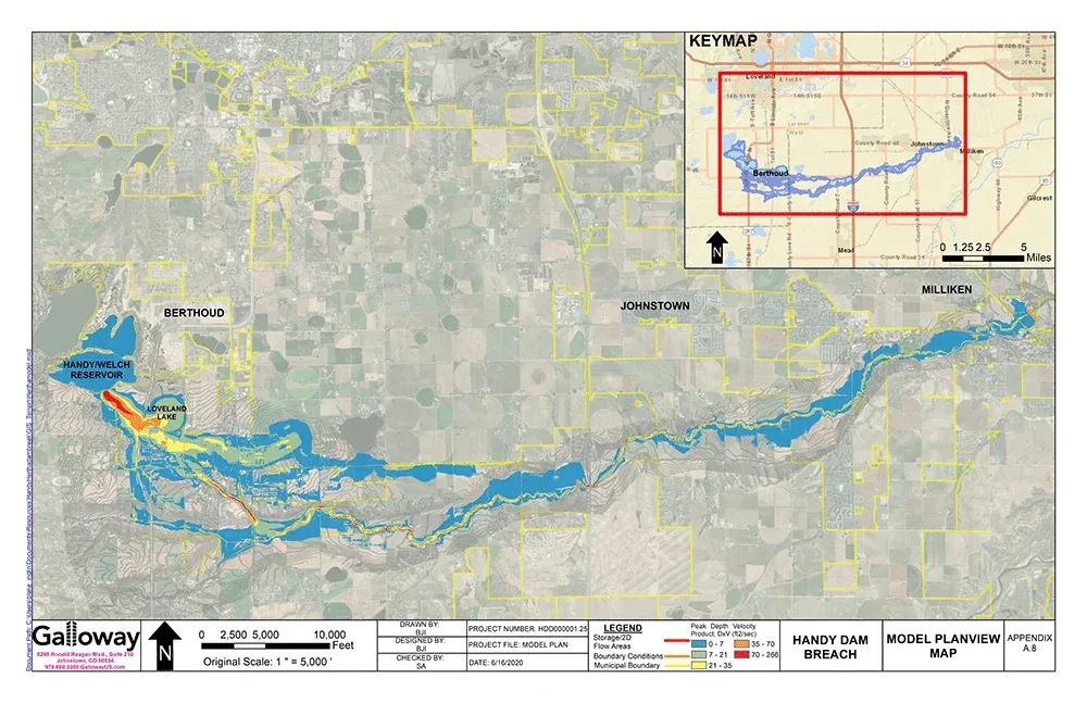 Handy and Hertha Dam Breach Analysis