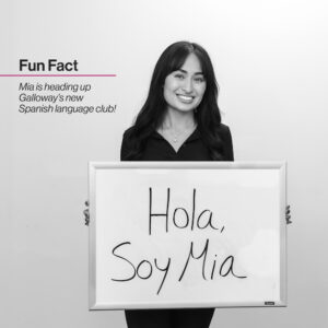 Mia Beltran started a Spanish Language Club at Galloway & Company 