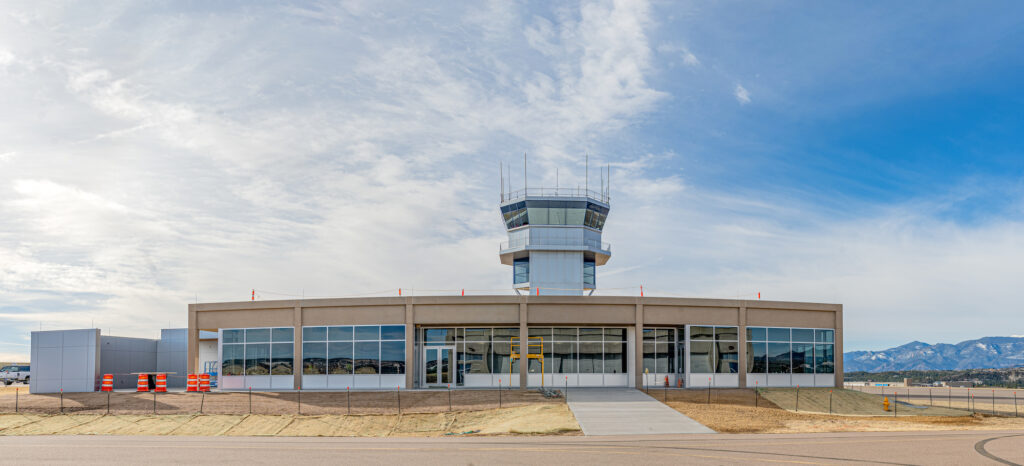 The Midfield air traffic facility expansion at the United States Air Force Academy.