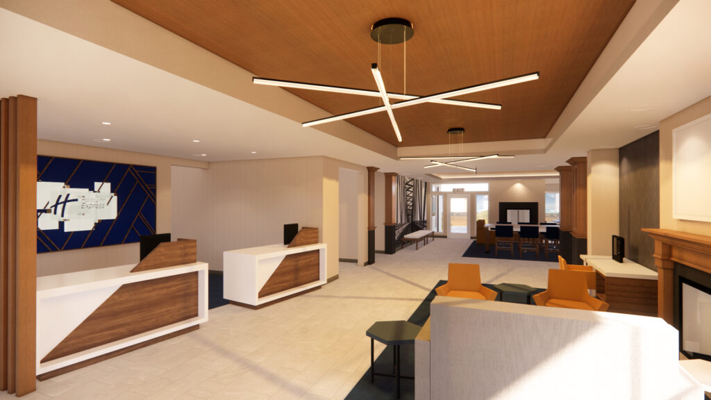Holiday Inn Express Interior Design Refresh In Braintree, Oregon