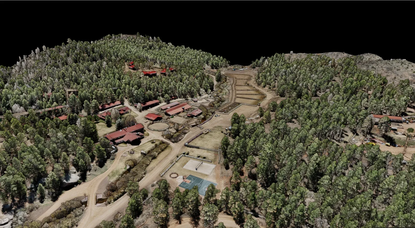 Lidar imagery of Colorado ranch