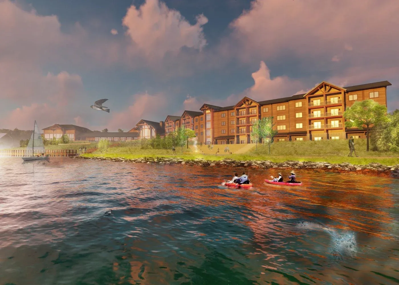 Render of The Lodge at Potato Creek in North Liberty, IN